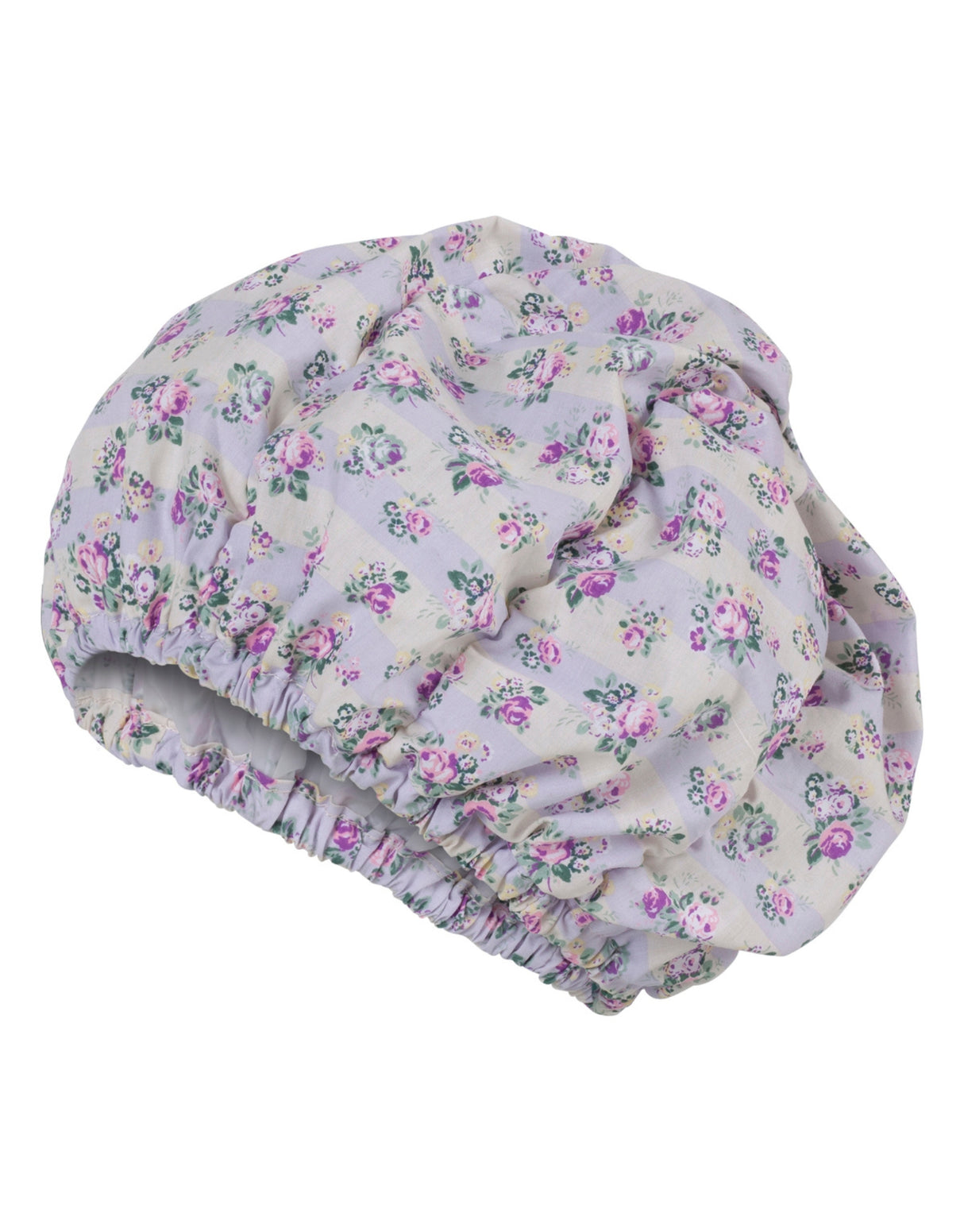 Fashy Floral Shower Cap - Set - Purple