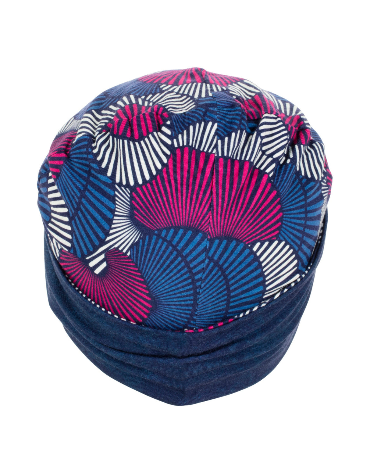 Fashy Reversible Soft Fabric Cap - White/Blue/Pink - Product Back
