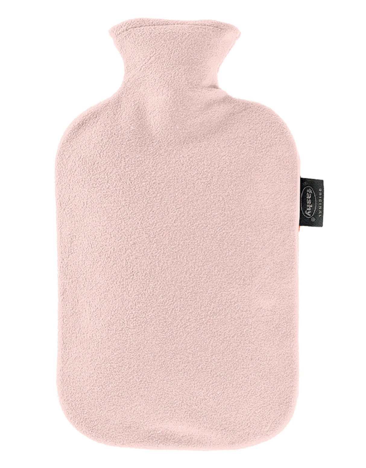 Fashy 2 Litre Hot Water Bottles with Fleece Cover - Light Pink