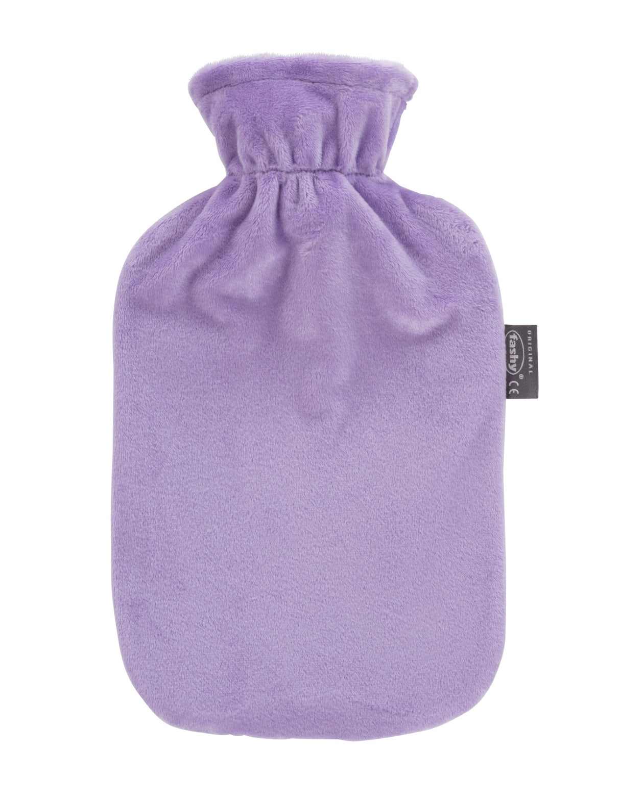 Fashy 2 Litre Hot Water Bottles with Fleece Cover - Lilac