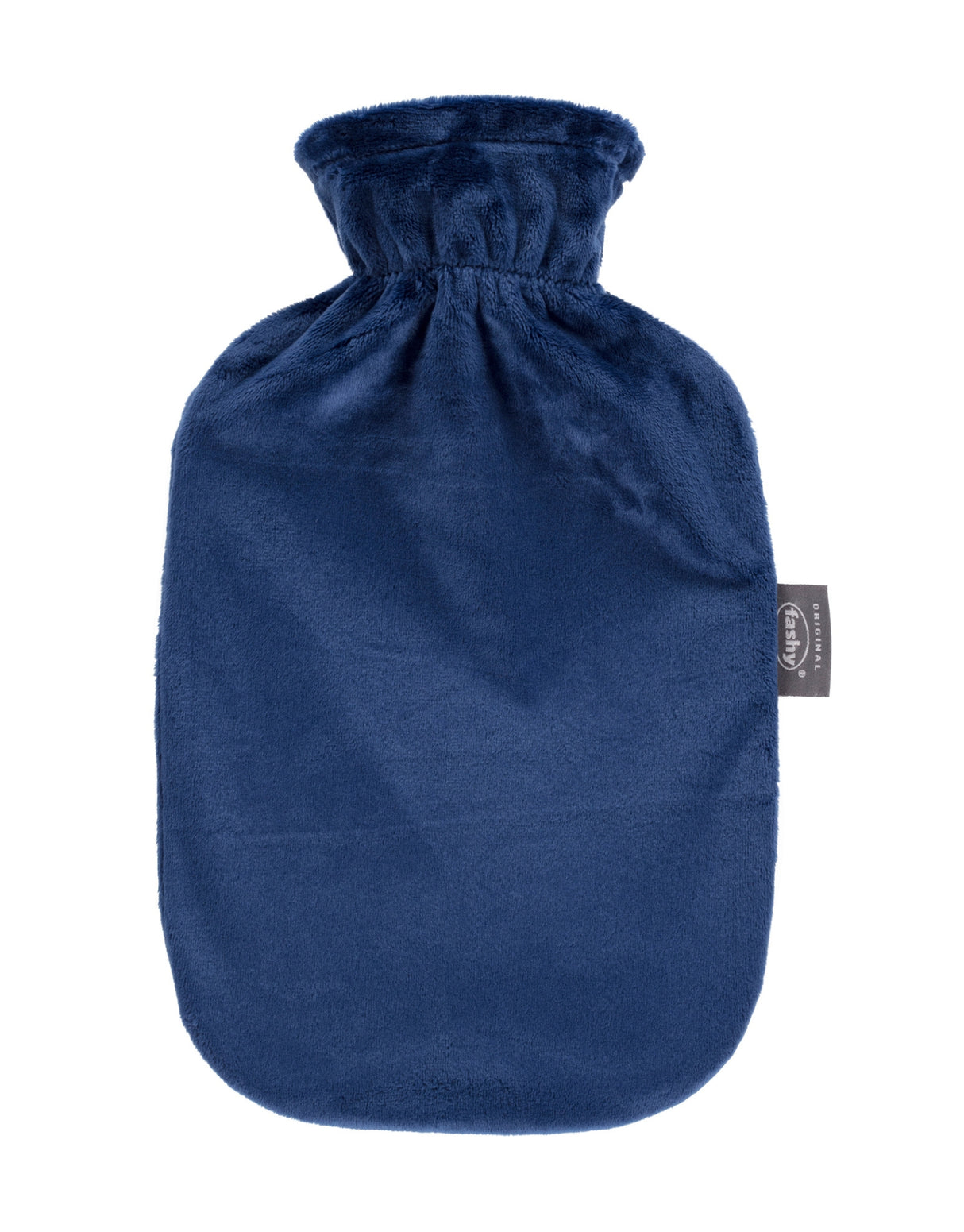 Fashy 2 Litre Hot Water Bottles with Fleece Cover - Navy