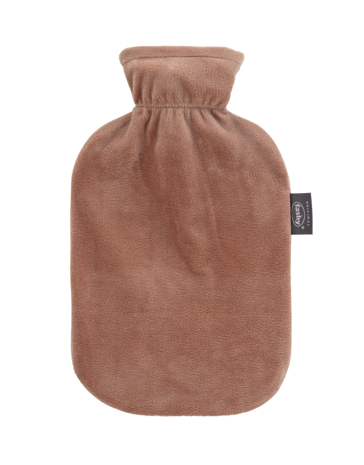 Fashy 2 Litre Hot Water Bottles with Fleece Cover - Beige