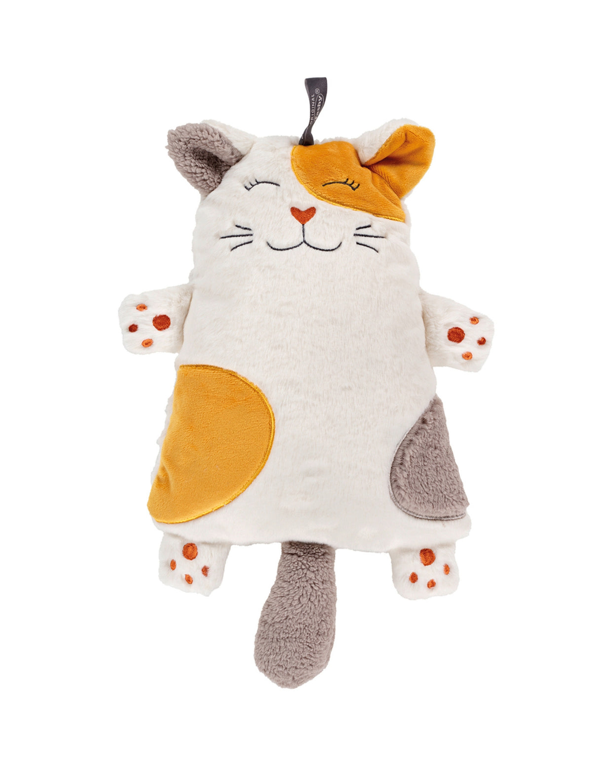 Fashy 0.8 Litre Cuddly Hot Water Bottle with Kimmy Cat Cover