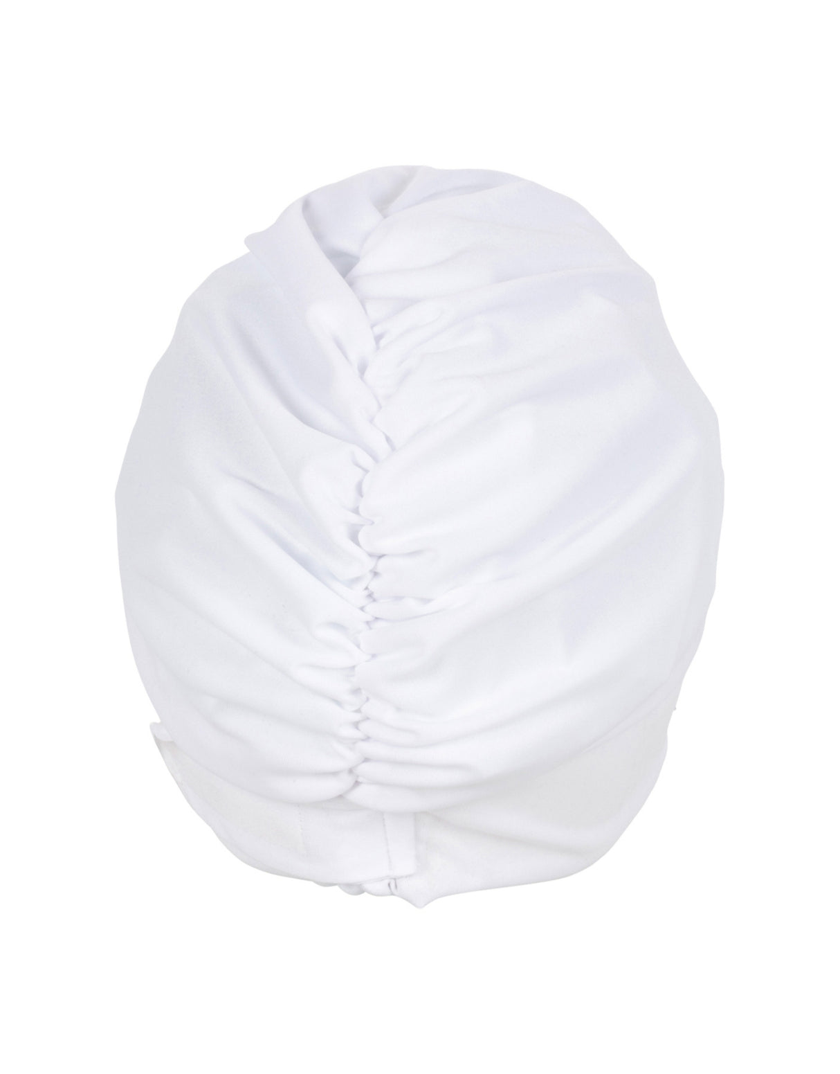 Fashy Applique Fabric Swim Cap - White - Product Back