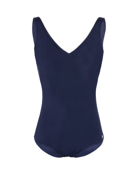 Fashy Classic V-Back Swimsuit - Navy - Front