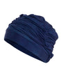 Fashy Pleated Soft Fabric Cap - Classic - Navy - Product Side