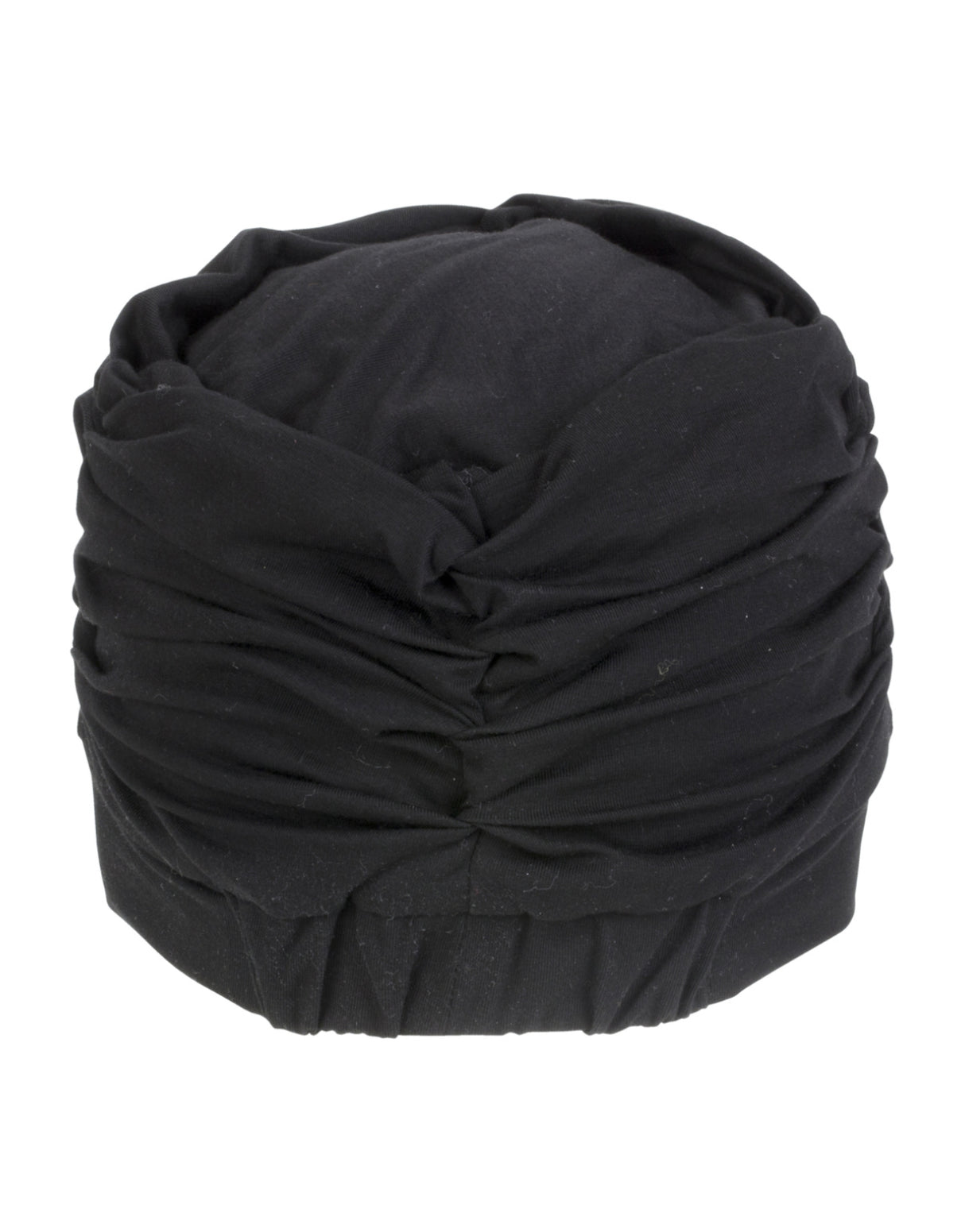 Fashy Pleated Soft Fabric Cap - Classic - Black - Product Back