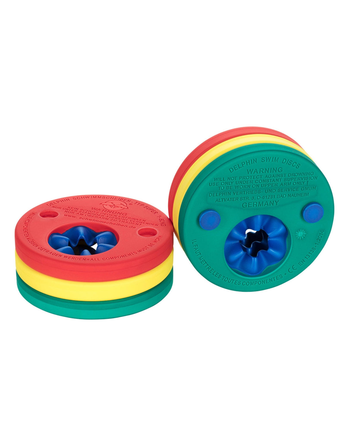 Fashy - Delphin Children's Swimming Arm Discs - Pack of 6 - Product Side/Front