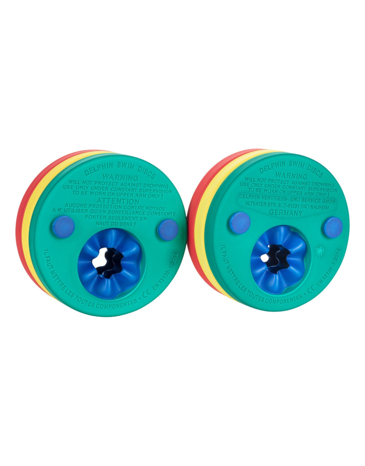 Fashy - Delphin Children's Swimming Arm Discs - Pack of 6 - Product Side