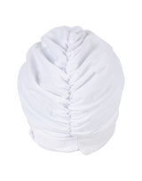 Fashy Draped Fabric Swim Cap - White - Product Back