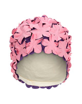 Fashy Flower Rubber Swim Cap - Pink/Purple - Product Front