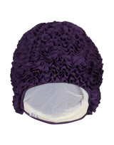 Fashy Frill Fabric Swim Cap - Purple - Product Front