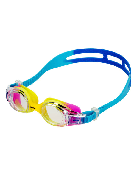 Fashy Junior Match Swim Goggles - Blue/Yellow - Product Front