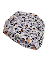 Fashy Pleated Soft Fabric Cap - Multi - White/Multi - Product Side