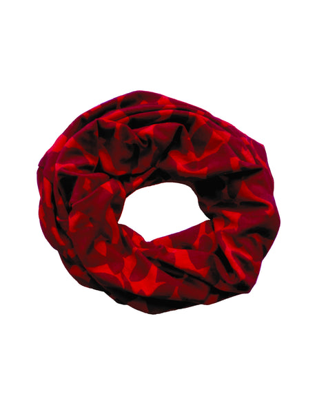 Fashy Multi-functional Soft Fabric Scarf - Multi - Red