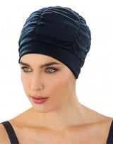 Fashy Pleated Fabric Swim Cap - Model