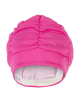 Fashy Pleated Fabric Swim Cap - Pink - Product Front