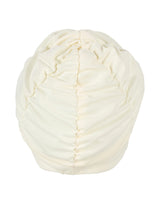 Fashy Pleated Fabric Swim Cap - Champagne - Product Back