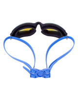 Fashy Splash II Mirrored Adult Swim Goggles - Blue/Black - Product Back