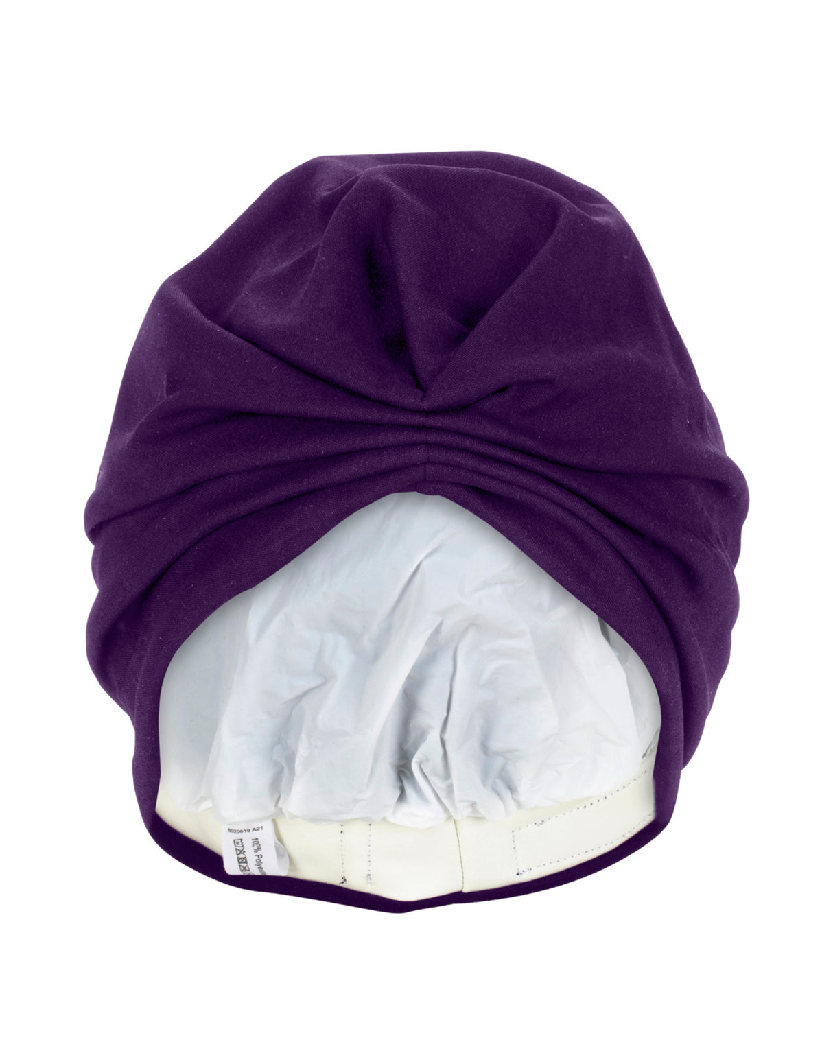 Fashy Turban Fabric Swim Cap - Purple - Product Front