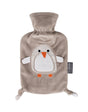 Fashy 0.8 Litre Hot Water Bottle with Pia Penguin Plush Cover