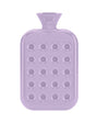 Fashy 1.2 Litre Honeycomb Pattern Hot Water Bottle - Purple