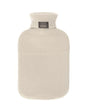 Fashy 2 Litre Hot Water Bottle with Knitted Turtleneck Cover - Beige