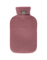 Fashy 2 Litre Hot Water Bottle with Knitted Turtleneck Cover - Pink